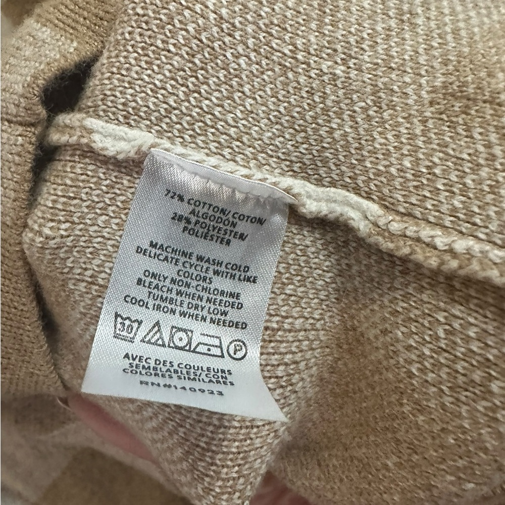 Loft window pain plaid Sweater size 14 - Picture 5 of 5